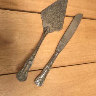 Vintage Cake Server and Knife Set